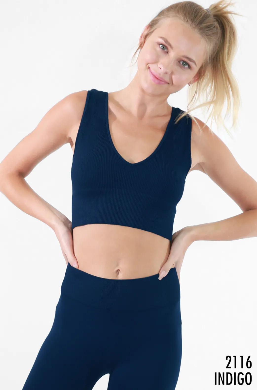 Autumn V Neck Crop Top