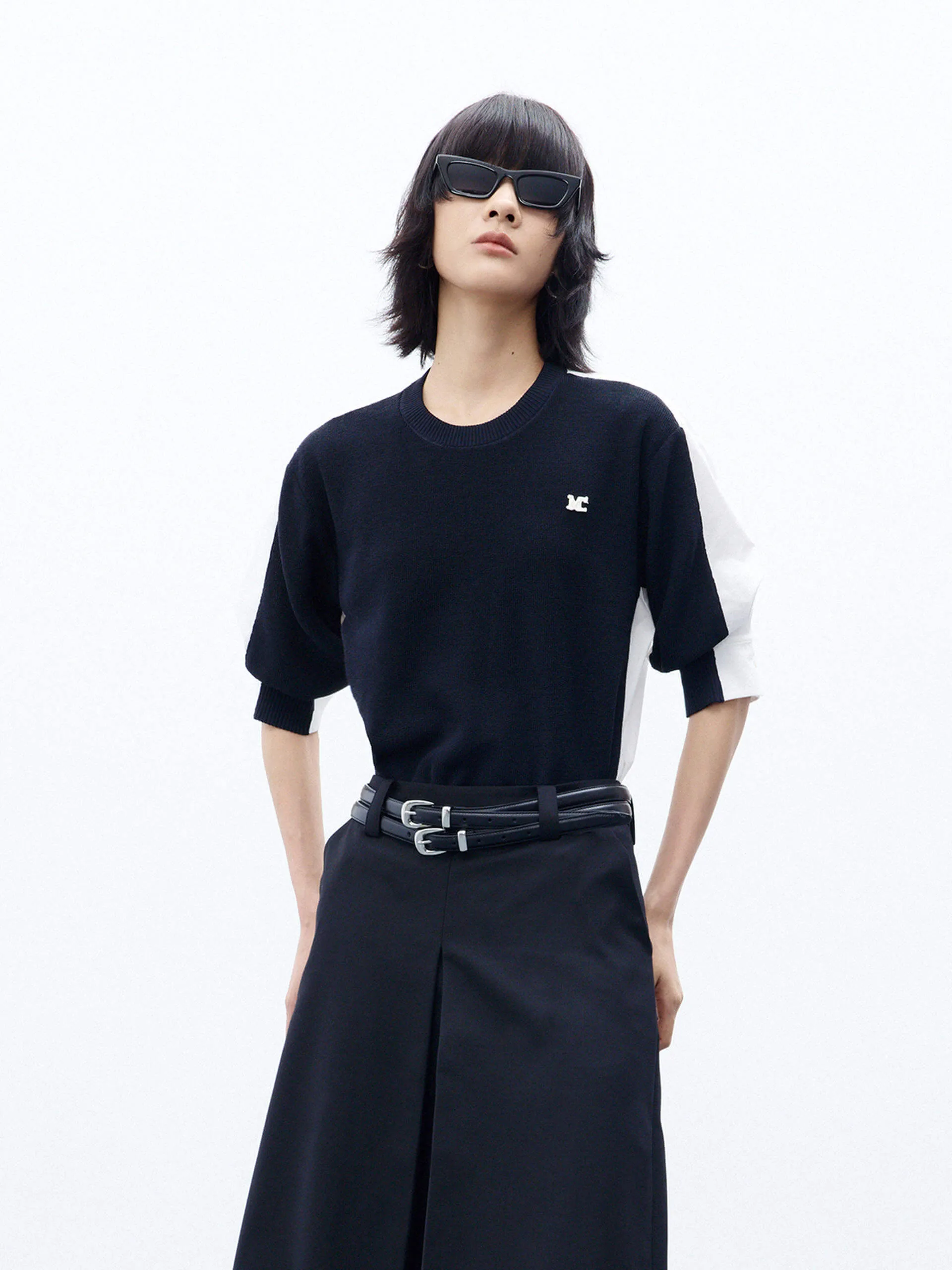 Color Block Layered Top