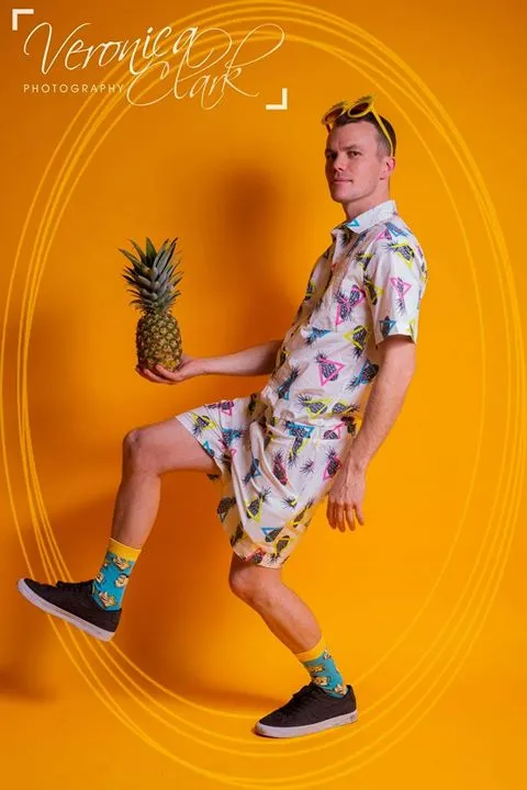 Male Romper - Pineapples