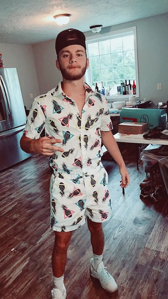Male Romper - Pineapples