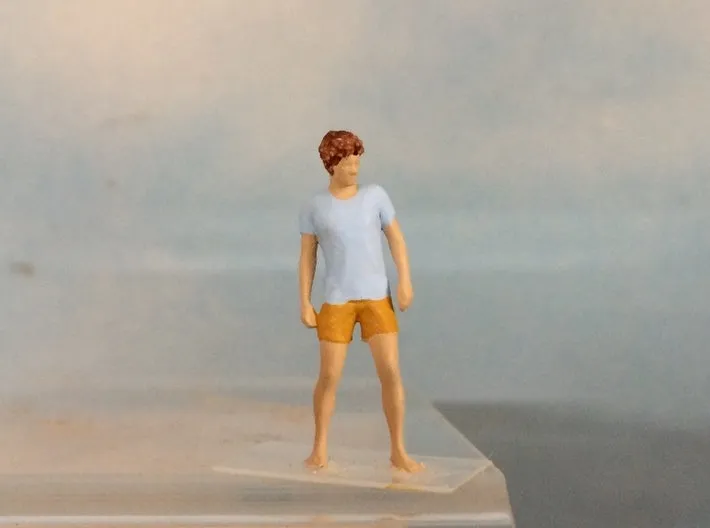 Male Standing Barefoot