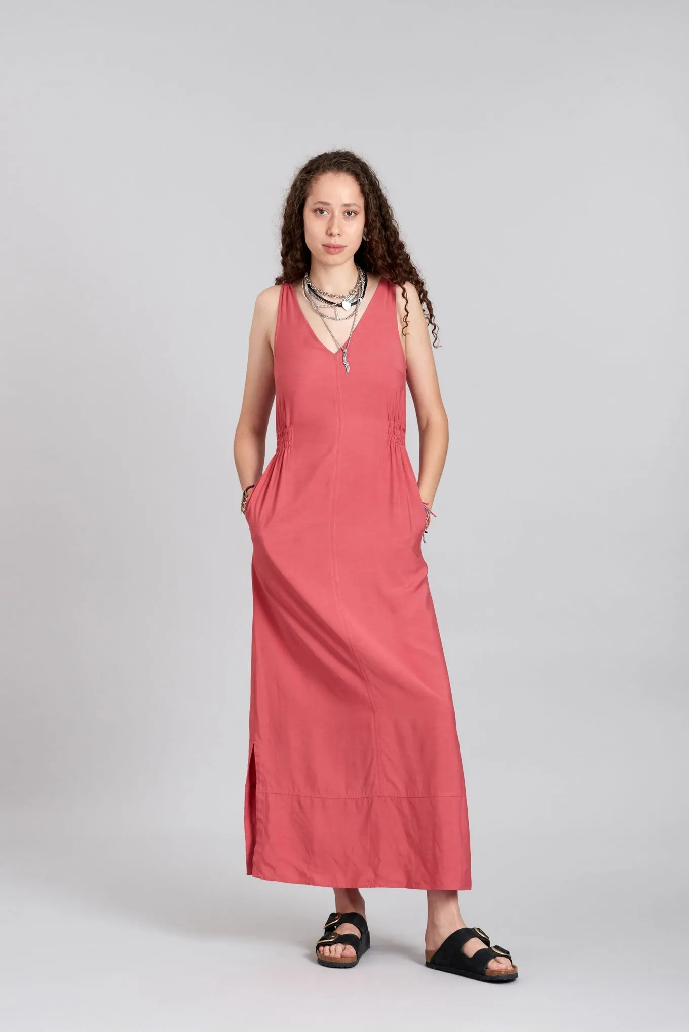 Marnie Rayon Dress Pink